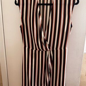 Leith Multicolor Striped Wrap Dress